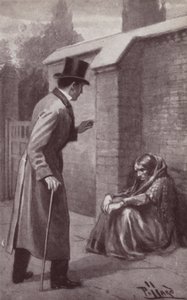 Illustration til The Mystery Of Edwin Drood af Charles Dickens (litho) af Harold Hume Piffard