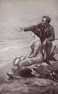 Illustration til The Mystery Of Edwin Drood af Charles Dickens (litho) af Harold Hume Piffard