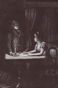 Illustration til Vanity Fair af William Makepeace Thackeray (litho) af Harold Hume Piffard