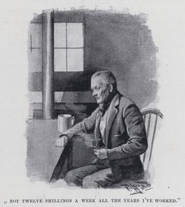 "Ikke tolv shilling om ugen alle de år, jeg har arbejdet" (s/h-billede) af Harold Hume Piffard