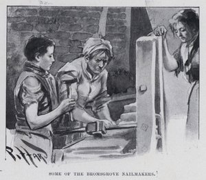 Nogle af Bromsgrove Nailmakers (s/h foto) af Harold Hume Piffard