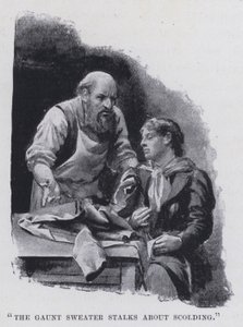 "Den magre sweater går efter at skælde ud" (s/h-billede) af Harold Hume Piffard