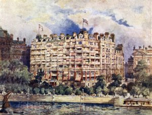 The River Front of the Savoy Hotel i 1889