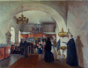 Dåb i Stange kirke