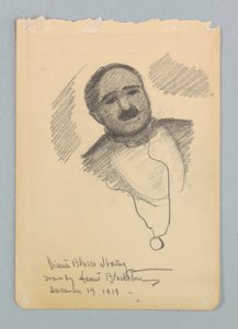 Studie til portræt, Vicente Blasco Ibañez
