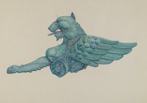 Ornamental Iron Griffon af Harriette Gale