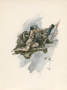 Longfellows sang om Hiawatha (farvelitografi)