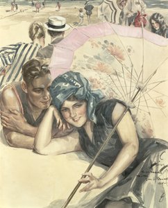 The First Pebble, 1925 (wc på papir)