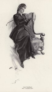 Karakteren Lady Bazelhurst fra romanen, Cowardice Court, af George Barr McCutcheon (litho) af Harrison Fisher