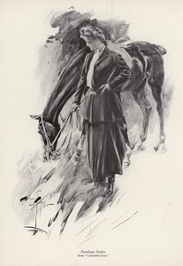 Karakteren Penelope Drake fra romanen Cowardice Court af George Barr McCutcheon (litho) af Harrison Fisher