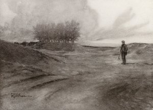 Golfbaner: Wimbledon, på fælleden (litografi)