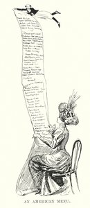 Amerikansk menu (litografi)