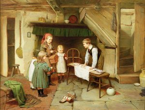 A Visit to the Sweet Shop (olie på lærred) (se også 17194)