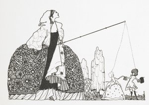En kvinde som dukkefører. af Harry Clarke