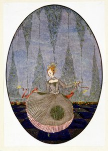 Danser over gulvet, som ingen endnu havde danset - i Andersens "Den Lille Havfrue" af Harry Clarke