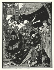 Edgar Allan Poe: MS Found in a Bottle (litografi) af Harry Clarke