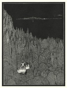 Edgar Allan Poe: The Gold Bug (litografi) af Harry Clarke