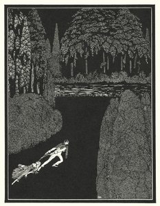Edgar Allan Poe: Mysteriet om Marie Roget (litografi) af Harry Clarke