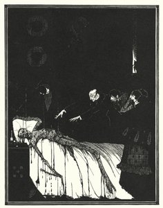 Edgar Allan Poe: Den aflange æske (litografi) af Harry Clarke
