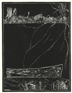 Edgar Allan Poe: Den for tidlige begravelse (litho) af Harry Clarke