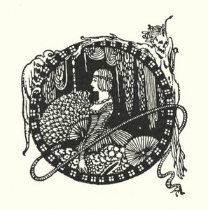 Edgar Allan Poe: The Spectacles (litografi) af Harry Clarke