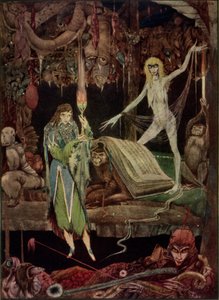 "Methinks, a Million Fools in Choir / are Raving and Will Never Tire", illustration fra Faust af Goethe, oversat af John Anster af Harry Clarke
