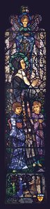 Den velsignede Julie med to børn, 1927 af Harry Clarke