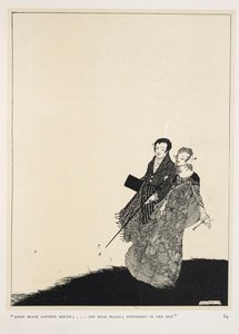 Den store elsker. "Fugtig sort jordskimmel;... og høje steder; fodspor i duggen" af Harry Clarke