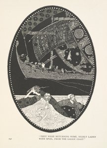 Marskongens Datter. De var på vej hjem, rigt belæsset med bytte, fra den galliske kyst. af Harry Clarke