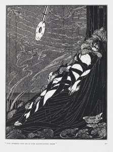 De sværmede over mig i alle bunker. Fra historien The Pit and the Pendulum. af Harry Clarke