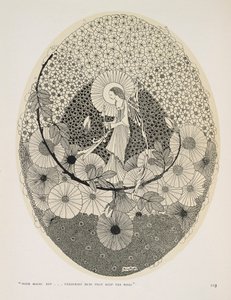 Tulevaan kevääseen. "Taikaavaimella... avaamalla ruusut pitävät silmut". af Harry Clarke