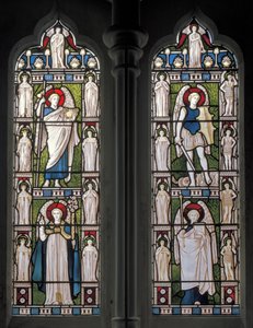 Minley, St. Andrew, James Powell & Sons, Harry Ellis Wooldridge, Angels & Archangels, 1870