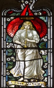 Musical Angel, 1876 (farvet glas)