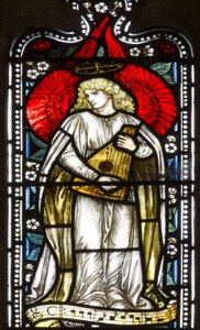 Musical Angel, 1876 (farvet glas)
