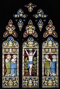The Crucifixion, East Window, 1872 (farvet glas)