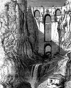 New Bridge, Ronda, Spanien, 1800-tallet.