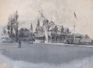 Atletikklubben på Bowling Green, ca. 1900.