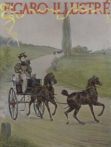 Tandem. Forside af Le Figaro Illustre, juni 1895 af Harry Finney
