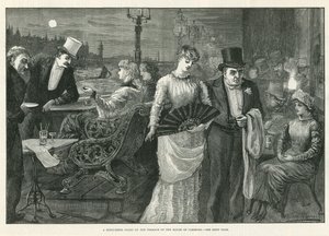 En midsommernat på Underhusets terrasse af Harry Furniss