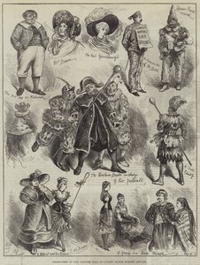 Karakterer i kostumebal på Colney Hatch Lunatic Asylum af Harry Furniss