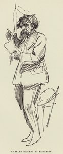 Charles Dickens til prøve af Harry Furniss