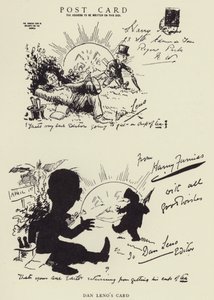 Dan Lenos kort af Harry Furniss