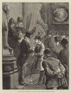 Lodtrækning om adgang til det fremmede galleri, Underhuset af Harry Furniss