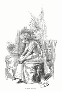 Golf: En golfenke (litho) af Harry Furniss