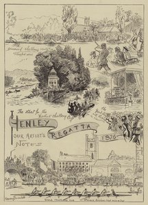 Henley Regatta, 1876 af Harry Furniss