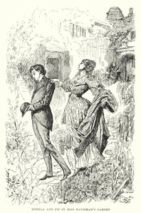 Illustration til store forventninger af Charles Dickens (litho) af Harry Furniss
