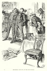 Illustration til store forventninger af Charles Dickens (litho) af Harry Furniss