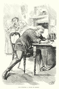 Illustration til store forventninger af Charles Dickens (litho) af Harry Furniss