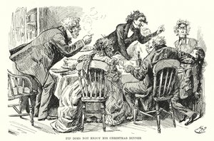 Illustration til store forventninger af Charles Dickens (litho) af Harry Furniss