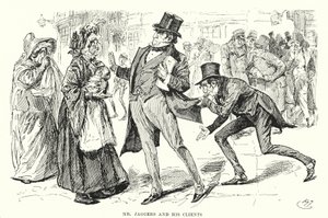 Illustration til store forventninger af Charles Dickens (litho) af Harry Furniss